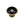 Black Domed Cabinet Knob by M Marcus - Heritage Brass