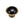 Black Domed Cabinet Knob by M Marcus - Heritage Brass