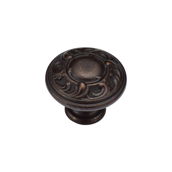 Vintage Round Knob by M Marcus - Heritage Brass