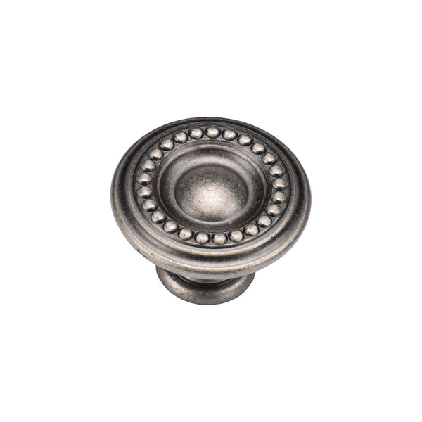 Beaded Round Knob by M Marcus - Heritage Brass