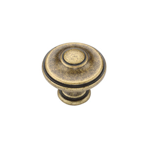 Round Domed Cabinet Knob by M Marcus - Heritage Brass