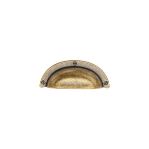 Drawer Cup Pull by M Marcus - Heritage Brass