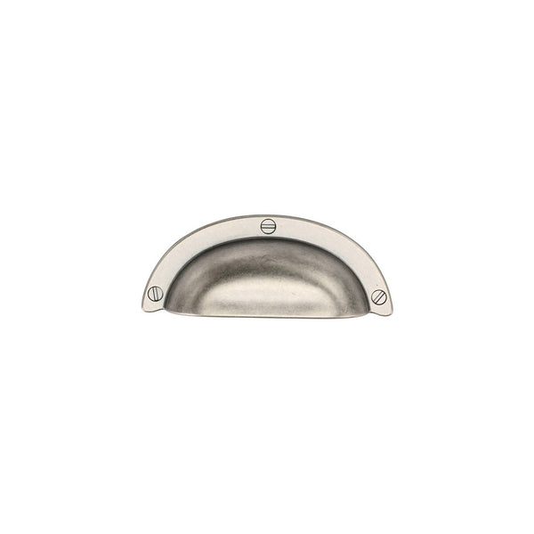 Drawer Cup Pull by M Marcus - Heritage Brass