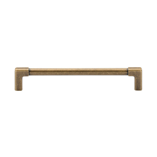 M Marcus - Heritage Brass, Mission Cabinet Pull, Cabinet Hardware, Cabinet Pull Handles