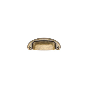 Classic Drawer Cup Pull by M Marcus - Heritage Brass