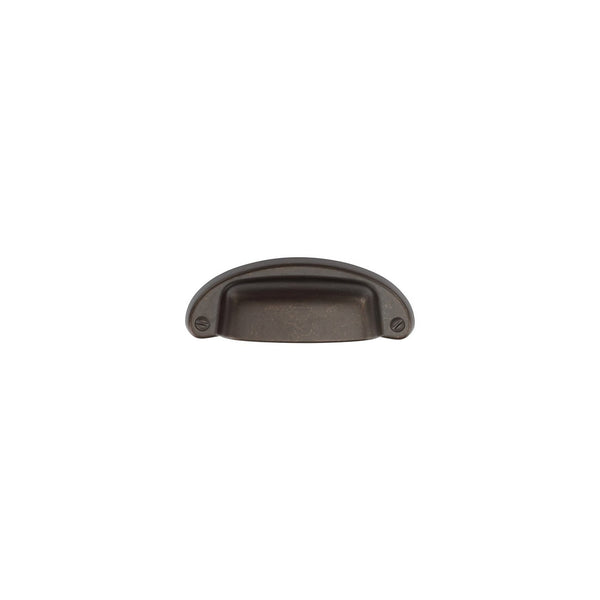 Classic Drawer Cup Pull by M Marcus - Heritage Brass
