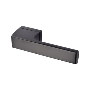 Vitra Door Handle on Square Rose by M Marcus - Heritage Brass