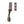 Casement Window Fastener Wedge Pattern by M Marcus - Heritage Brass