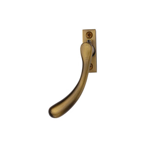 Lockable Left-Handed Espagnolette Handle Ball Design by M Marcus - Heritage Brass