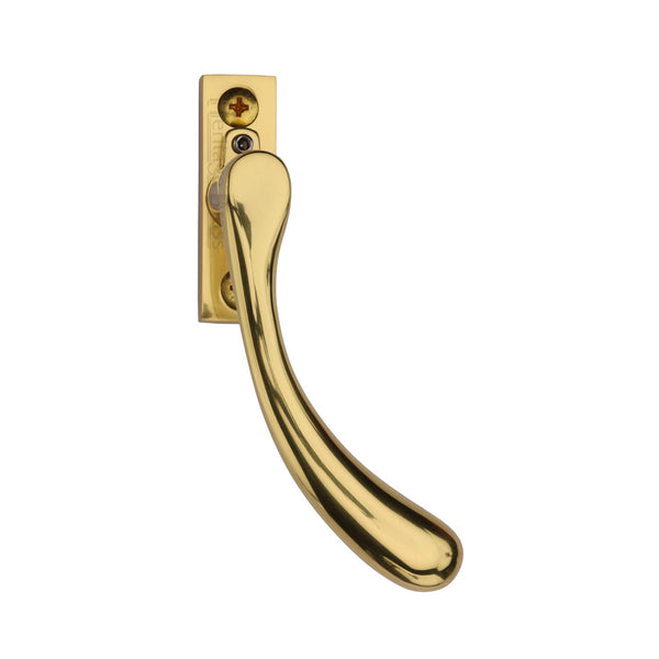 M Marcus - Heritage Brass, Right-Handed Espagnolette Handle Ball Design, Window Hardware, Espagnolette Fastener