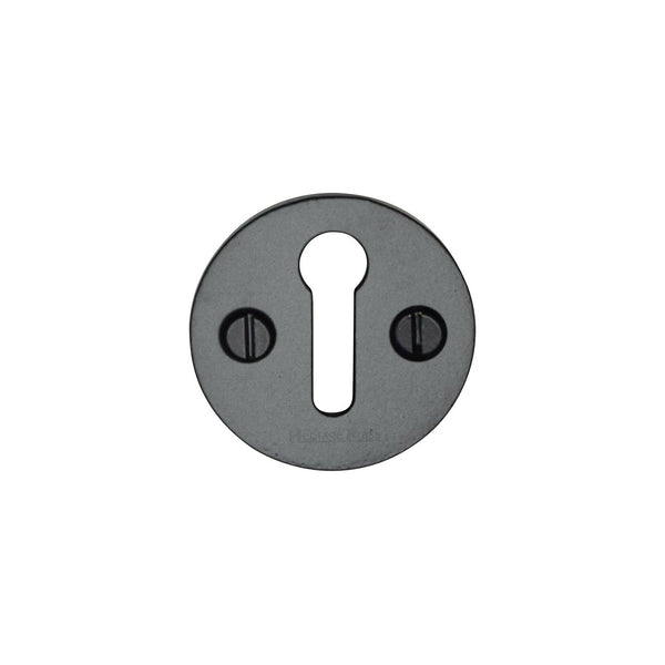 Standard Key Escutcheon Round - V1010 by M Marcus - Heritage Brass