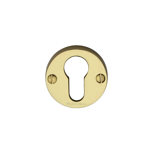 Euro Profile Cylinder Escutcheon Round - V1012 by M Marcus - Heritage Brass