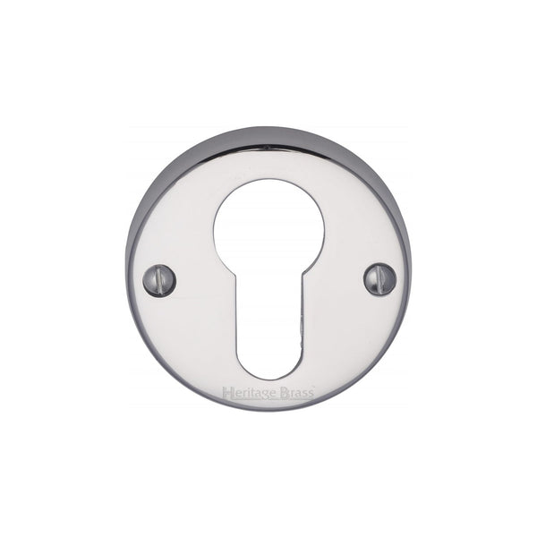 M Marcus - Heritage Brass, Euro Profile Cylinder Escutcheon Round - V1012, Escutcheons & Privacy Thumbturns, Escutcheons