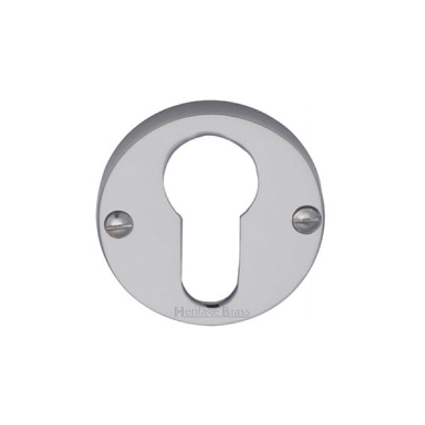 M Marcus - Heritage Brass, Euro Profile Cylinder Escutcheon Round - V1012, Escutcheons & Privacy Thumbturns, Escutcheons