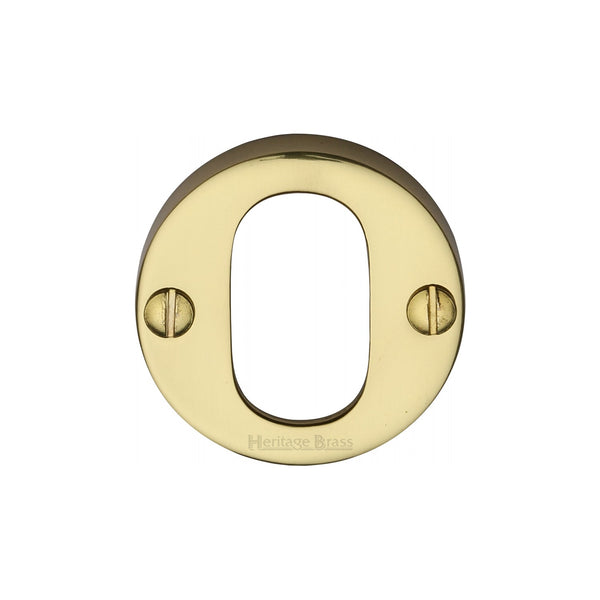 M Marcus - Heritage Brass, Oval Profile Cylinder Escutcheon Round - V1013, Escutcheons & Privacy Thumbturns, Escutcheons