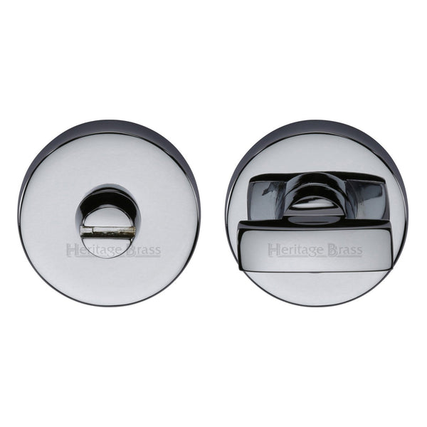 M Marcus - Heritage Brass, Round Bathroom Turn & Release - V1018, Escutcheons & Privacy Thumbturns, Turn & Release