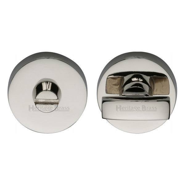 M Marcus - Heritage Brass, Round Bathroom Turn & Release - V1018, Escutcheons & Privacy Thumbturns, Turn & Release