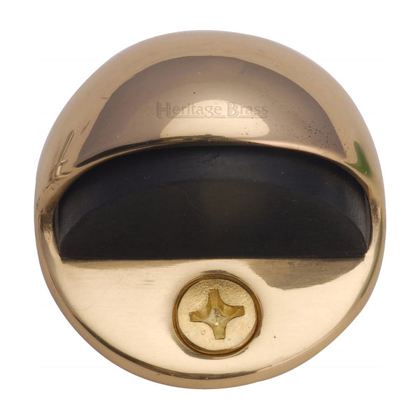 M Marcus - Heritage Brass, Round Shielded Door Stop , Door Accessories, Door Stops