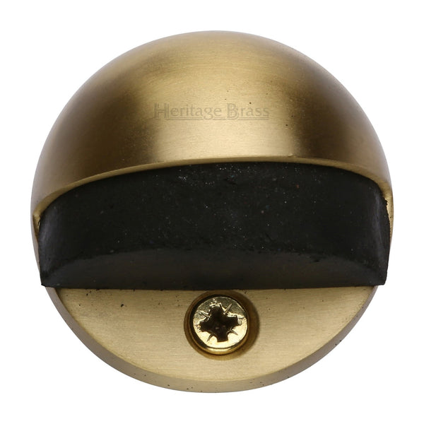 M Marcus - Heritage Brass, Round Shielded Door Stop , Door Accessories, Door Stops