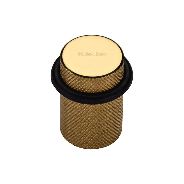 Heritage Brass Round Door Stop Knurled by M Marcus - Heritage Brass