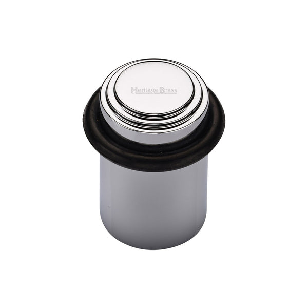 Heritage Brass Round Door Stop Stepped by M Marcus - Heritage Brass