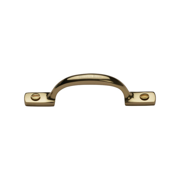 M Marcus - Heritage Brass, Russell Cabinet Pull Handle, Cabinet Hardware, Cabinet Pull Handles