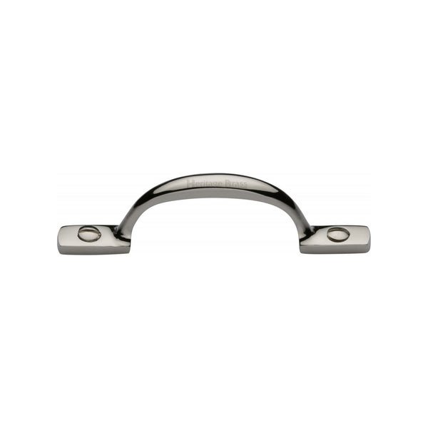 M Marcus - Heritage Brass, Russell Cabinet Pull Handle, Cabinet Hardware, Cabinet Pull Handles