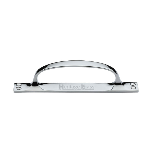 M Marcus - Heritage Brass, Door Pull Handle on Plate Offset, Door Pull Handles, Door Pull Handles on Plate