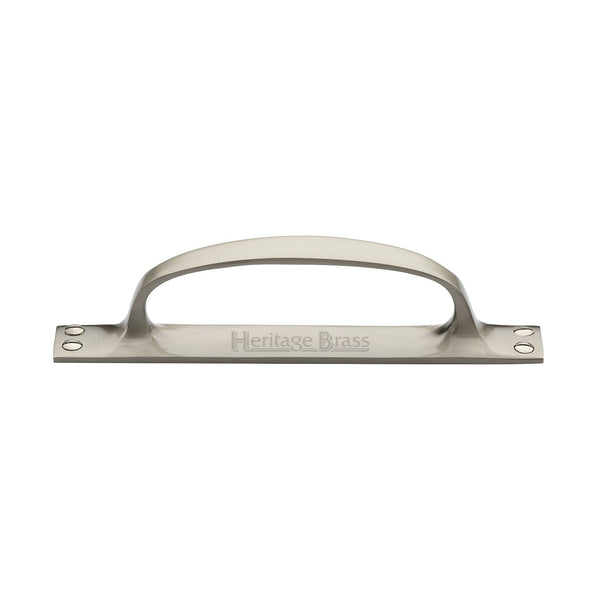 M Marcus - Heritage Brass, Door Pull Handle on Plate Offset, Door Pull Handles, Door Pull Handles on Plate