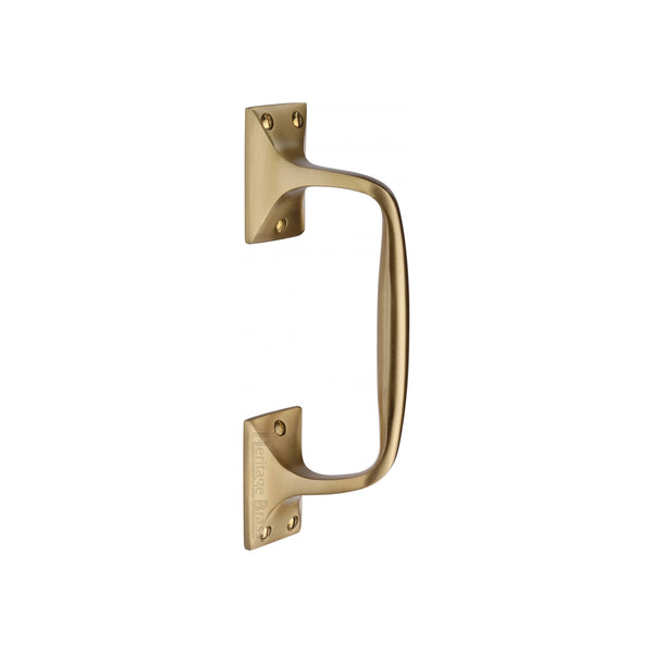 Door Pull Handle Offset by M Marcus - Heritage Brass