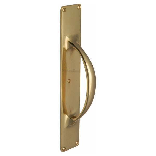 M Marcus - Heritage Brass, Door Pull Handle on Plate, Door Pull Handles, Door Pull Handles on Plate