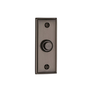 Oblong Bell Push - Antique Brass