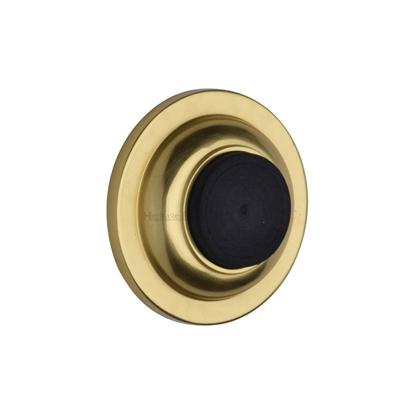 Heritage Brass Wall Mounted Door Stop by M Marcus - Heritage Brass