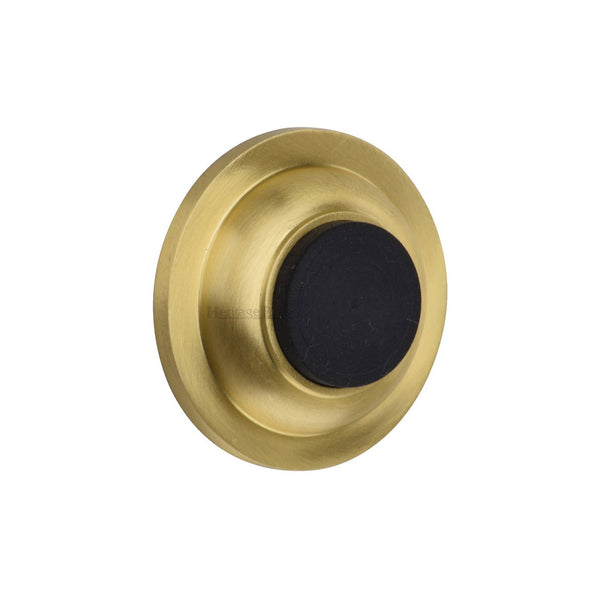 Heritage Brass Wall Mounted Door Stop by M Marcus - Heritage Brass