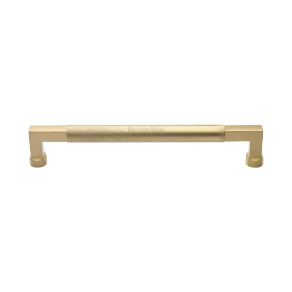 Bauhaus Knurled Door Pull Handle by M Marcus - Heritage Brass