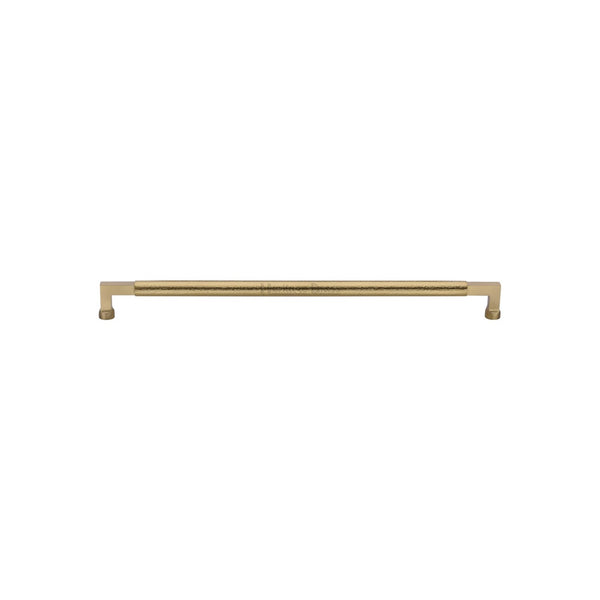 Heritage Brass Door Pull Handle Hammered Bauhaus Design by M Marcus - Heritage Brass