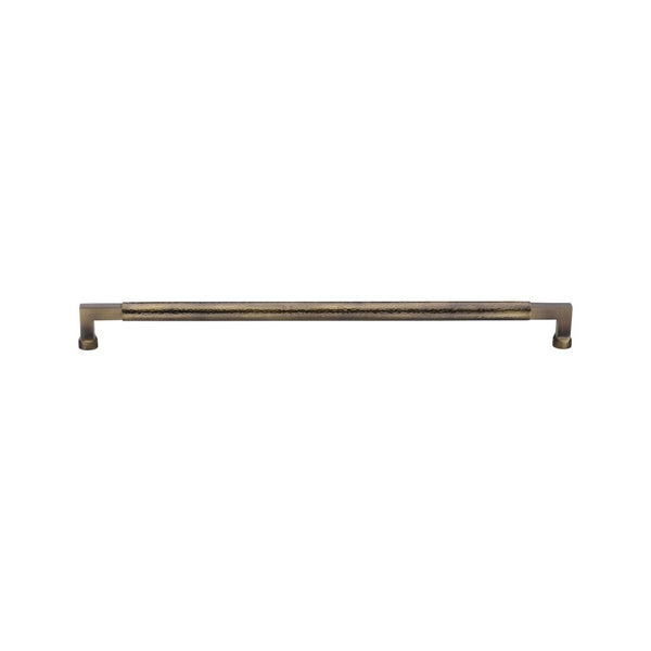 Heritage Brass Door Pull Handle Hammered Bauhaus Design by M Marcus - Heritage Brass