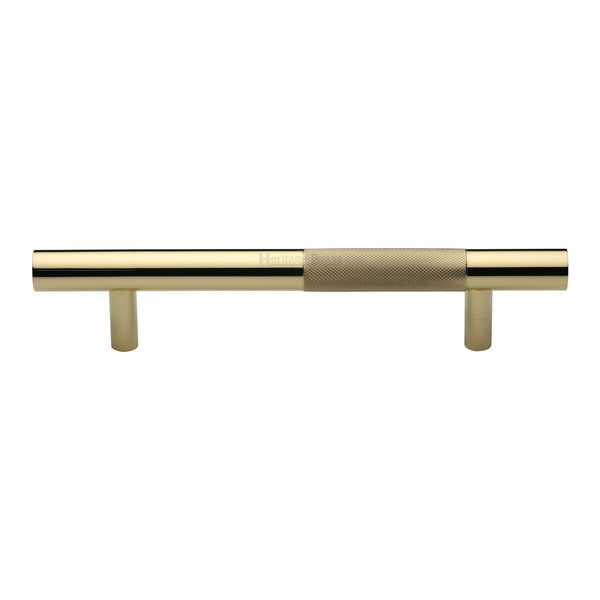 M Marcus - Heritage Brass, Knurled Bar Door Pull Handle, Door Pull Handles, Door Pull Handles