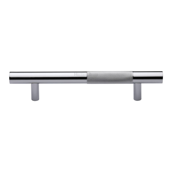 Knurled Bar Door Pull Handle by M Marcus - Heritage Brass