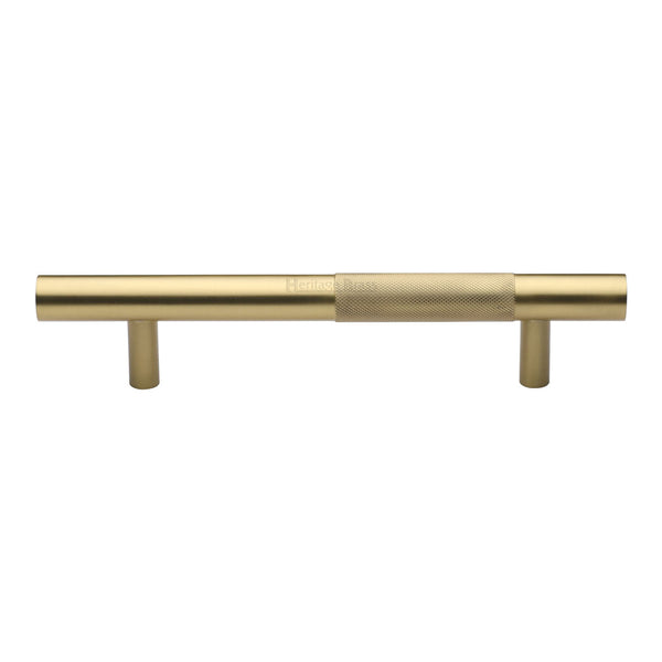 Knurled Bar Door Pull Handle by M Marcus - Heritage Brass