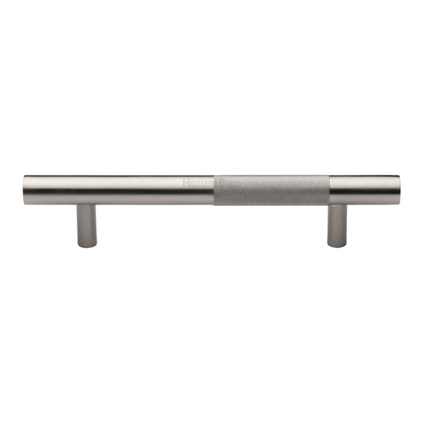 Knurled Bar Door Pull Handle by M Marcus - Heritage Brass