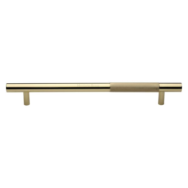 Knurled Bar Door Pull Handle by M Marcus - Heritage Brass
