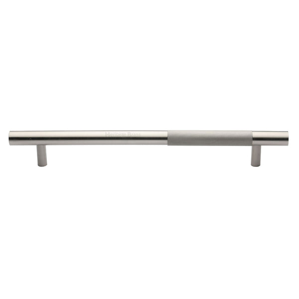 Knurled Bar Door Pull Handle by M Marcus - Heritage Brass
