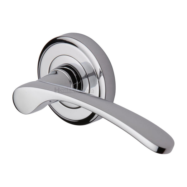 M Marcus - Heritage Brass, Sophia Door Handle on Round Rose, Door Handles, Door Handles on Round Rose