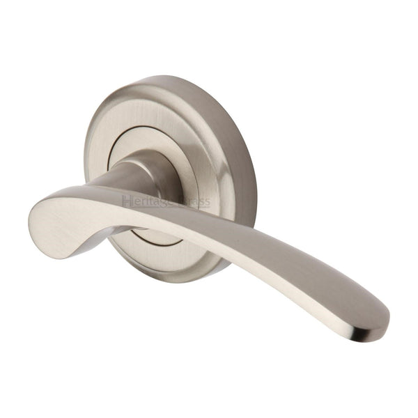 M Marcus - Heritage Brass, Sophia Door Handle on Round Rose, Door Handles, Door Handles on Round Rose