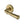 Colonial Reeded Door Handle on Round Rose by M Marcus - Heritage Brass