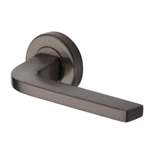 M Marcus - Heritage Brass, Bellagio Door Handle on Round Rose, Door Handles, Door Handles on Round Rose