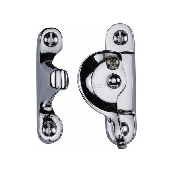 M Marcus - Heritage Brass, Fitch Pattern Sash Fastener Lockable, Window Hardware, Sash Fasteners & Lifts