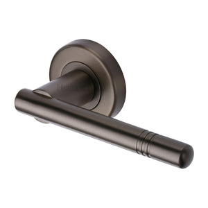 M Marcus - Heritage Brass, Alicia  Door Handle on Round Rose, Door Handles, Door Handles on Round Rose