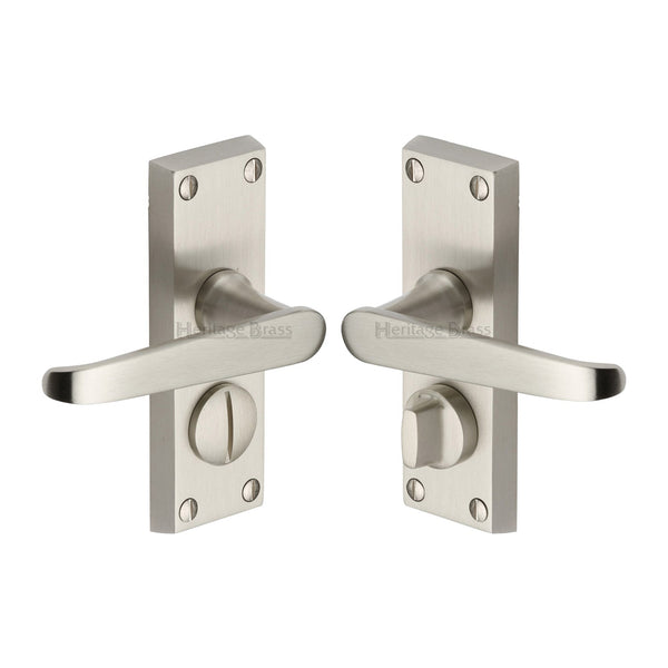 M Marcus - Heritage Brass, Victoria Short Door Handle on Plate, Door Handles, Door Handles on Plate